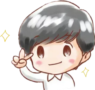 ✌ stiker, ilustrasi, kartun, karakter, simbol perdamaian telegram sticker