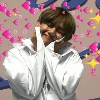 🍪 hearts, love, person, cute, sparkles, affection whatsapp sticker