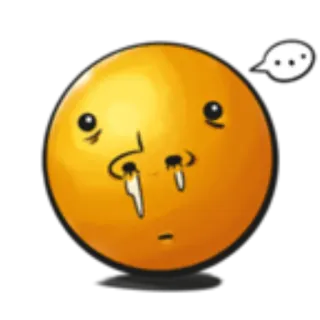 👍 Эмодзи, Болен, Простуда, Чихание, Оранжевый, Лицо, Болезнь whatsapp sticker