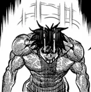 ⚫️ Manga, Anime, Musclé, Combat, Bataille, Personnage whatsapp sticker