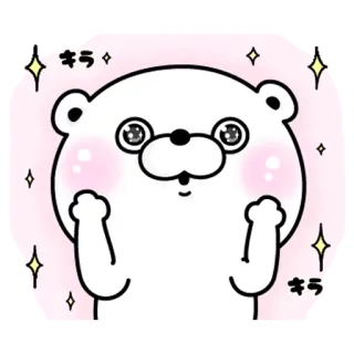 ✨ キラ くま, 可愛い, キラキラ, かわいい telegram sticker
