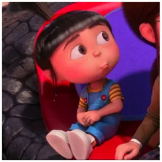 😺 Agnes Despicable Me Kartun, Film, Karakter, Agnes, Despicable Me, Gadis telegram sticker