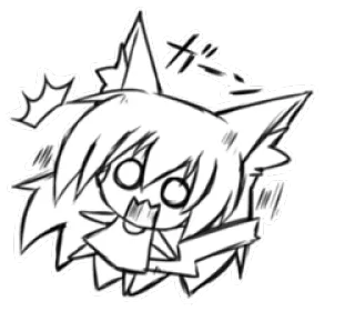 😱 キャー anime, kawaii, cute, cartoon, manga, shocked whatsapp sticker