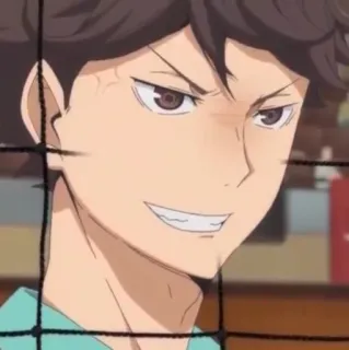 😠 Oikawa Tooru Haikyuu!! Oikawa Tooru, Haikyuu, Anime, Vôlei telegram sticker