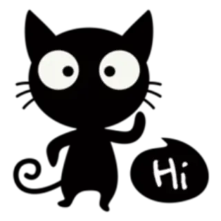 👋 Hi eyes, dark, hi, greeting, animation telegram sticker