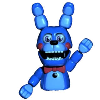 🌟 Toy Bonnie Five Nights at Freddy's 2 animatronic, robot, video game, horror, bunny, character telegram sticker
