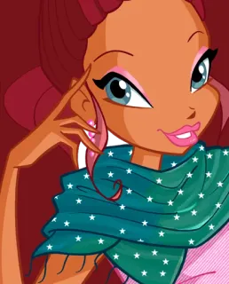 😁 Stella Winx Club desenho animado, fada, animado, mágica, moda telegram sticker