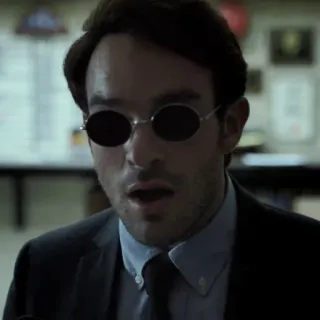 🥊 Daredevil marvel, super-héros, homme, aveugle, lunettes whatsapp sticker