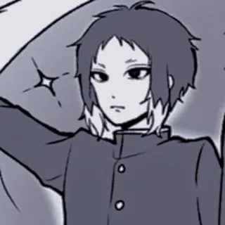 🩸 Anime, Manga, Personnage, Uniforme Scolaire, Garçon, Illustration telegram sticker