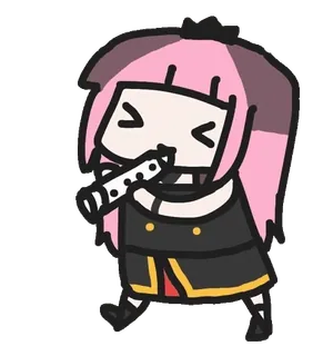 🎶 anime, cartoon, character, cute, sticker, drawing telegram sticker
