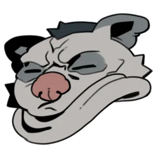 🥴 animal, bear, meme, cartoon, funny, expression, sticker telegram sticker