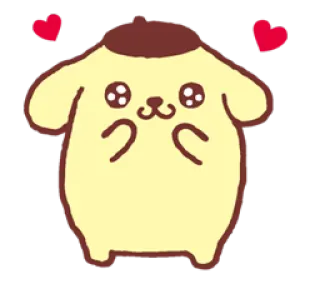 😍 Pompompurin cute, dog, pompompurin, kawaii, sanrio, cartoon telegram sticker