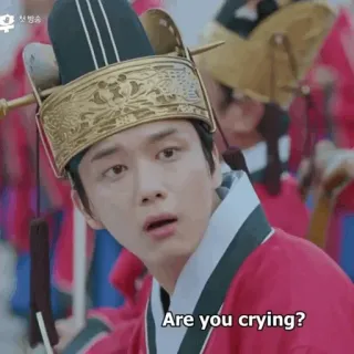 🤔 Are you crying? person, crying, emotion, question, korean, historical, confused telegram sticker