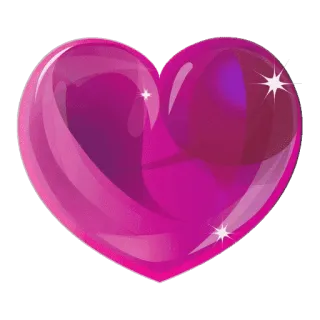 💖 heart, love, valentine's day, pink, shiny, bubble whatsapp sticker