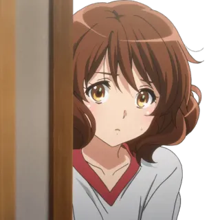 😯 Kumiko Oumae Sound! Euphonium Anime, Charakter, Mädchen, Sound! Euphonium, Kumiko Oumae telegram sticker