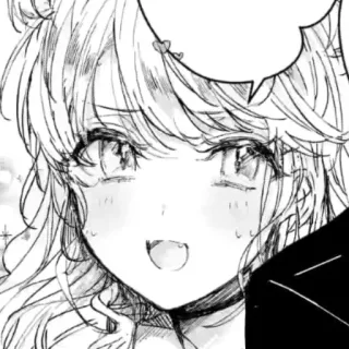 🥺 Anime, Manga, Słodkie, Dziewczyna, Sztuka, Kreskówka, Szkic telegram sticker