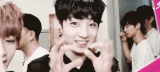 ❤️ Jungkook Jungkook, BTS, corazón, K-pop, cantante coreano, boy band, ídolo telegram sticker
