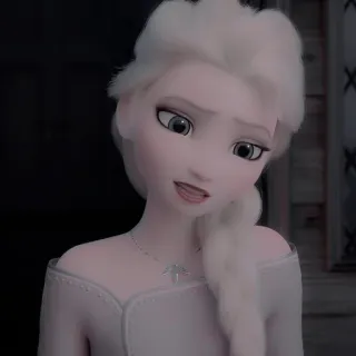 🌨 Elsa Frozen elsa, la reine des neiges, disney, dessin animé, princesse, glace telegram sticker