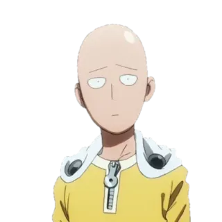 🥺 Saitama One-Punch Man anime, character, saitama, one-punch man, hero, bald telegram sticker