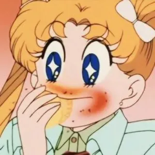🌙 Sailor Moon Anime, Manga, Cartoon, Eten, Eten, Schattig telegram sticker