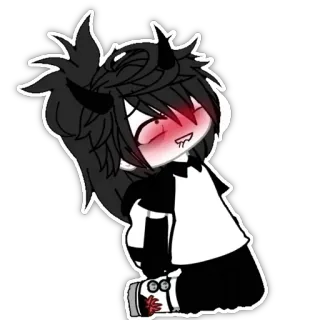 🥵 Anime, Erröten, Gacha telegram sticker