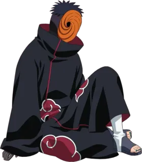 😶 Tobi Naruto トビ, ナルト, アニメ, マンガ, キャラクター telegram sticker