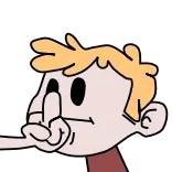 🤪 Desenho animado, Personagem, Gesto ofensivo, Dedo do meio telegram sticker