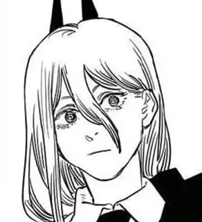 🌟 Power Chainsaw Man อนิเมะ, มังงะ, เชนซอว์แมน, พาวเวอร์, ปีศาจ, ผู้หญิง whatsapp sticker