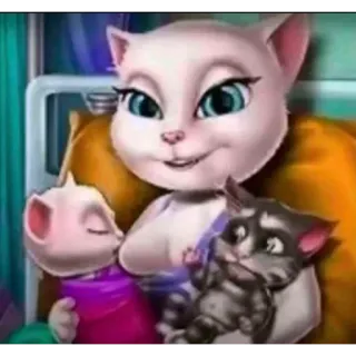 🔥 Talking Angela Talking Tom and Friends telegram sticker