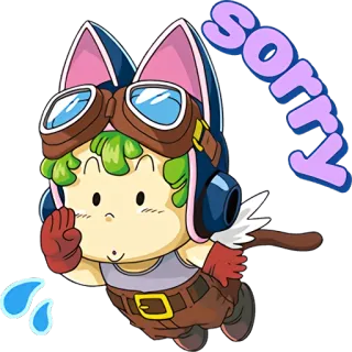 👏 SORRY hoạt hình, xin lỗi, lỗi, dễ thương, nhân vật telegram sticker