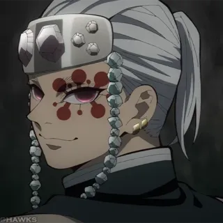 💎 Tengen Uzui Demon Slayer Аниме, Персонаж, Манга, Меч, Воин telegram sticker