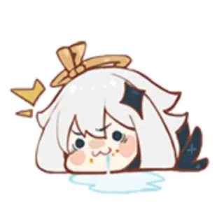🤤 Paimon Genshin Impact paimon, genshin impact, anime, schattig, chibi telegram sticker