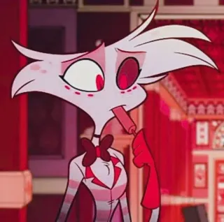 💝 Angel Dust Hazbin Hotel cartone animato, demone, Hazbin Hotel, Angel Dust, sigaretta telegram sticker