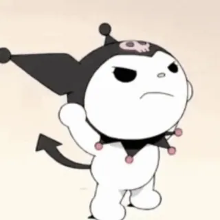 🕸 Kuromi Kuromi, Sanrio, Postać, Anime, Manga, Słodkie telegram sticker