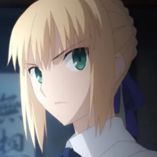 💙 Saber Fate/stay night Anime, Saber, Fate/stay night, Personaje telegram sticker