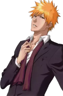 😏 Ichigo Kurosaki Bleach Anime, Manga, Ichigo, Bleach, Personaggio, Kurosaki telegram sticker