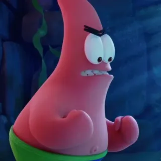 🐙 Patrick Star SpongeBob SquarePants Patrick Star, angry, cartoon character, SpongeBob, Nickelodeon telegram sticker