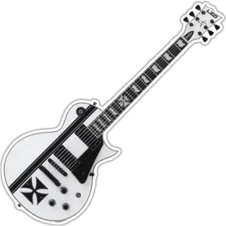 🎸 guitare, LTD, guitare électrique, instrument, musique telegram sticker