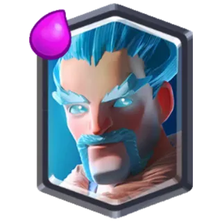 👾 Clash Royale, Videojuego, Mago de hielo, Personaje whatsapp sticker