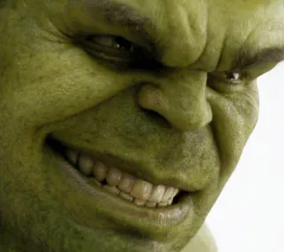 😏 Hulk Hulk, Marvel, superhero, green, angry, comic book character telegram sticker