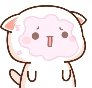 😓 süß, Cartoon, Tier, Aufkleber, kawaii telegram sticker