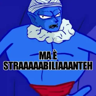 😂 MA È STRAAAAABILIAAAANTEH Cartone animato, Meme, Divertente, Italiano, Personaggio blu telegram sticker