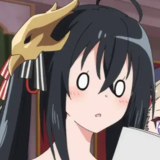 ✨ anime, garota, chocada, surpresa, desenho animado, reação telegram sticker