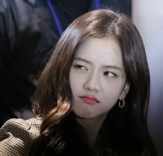 😒 Jisoo Jisoo, K-pop, penyanyi, Blackpink, selebriti, wanita, Korea telegram sticker