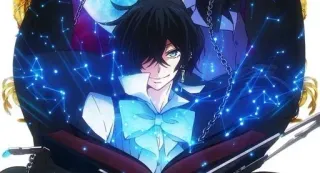 ❤️ Anime, Masculino, Personagem, Livro, Retrato, Ilustração telegram sticker