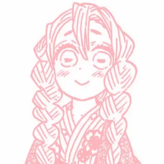 🤍 Mitsuri Kanroji Demon Slayer Mitsuri Kanroji, Demon Slayer, Anime, Manga, Hashira, Love Hashira, Cute, Pink, Artwork telegram sticker