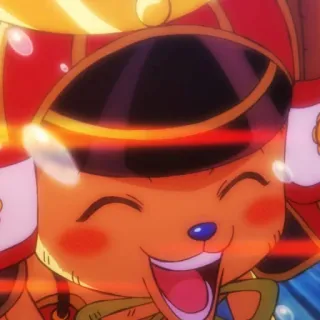😄 Bepo One Piece vison, One Piece, rire, animé, ours telegram sticker