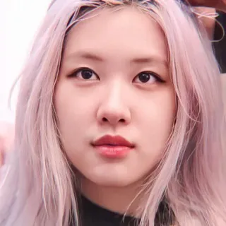 🧸 Rose Rose, K-pop, Chanteur, Idole, Cheveux roses, Célébrité telegram sticker