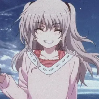 💈 Nao Tomori Charlotte anime, chica, sonrisa, Charlotte, Nao Tomori telegram sticker