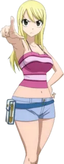 😠 Lucy Heartfilia Fairy Tail Anime, Fairy Tail, Lucy Heartfilia, Rubia, Personaje whatsapp sticker